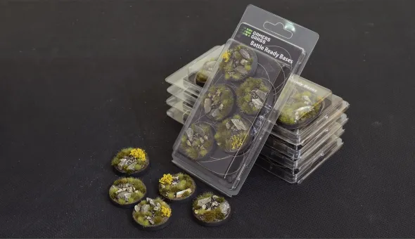 Highland Bases, Round 40mm (x5)