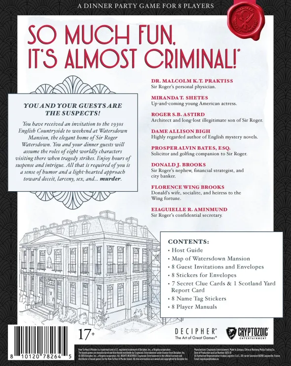 How To Host A Murder: Watersdown Affair