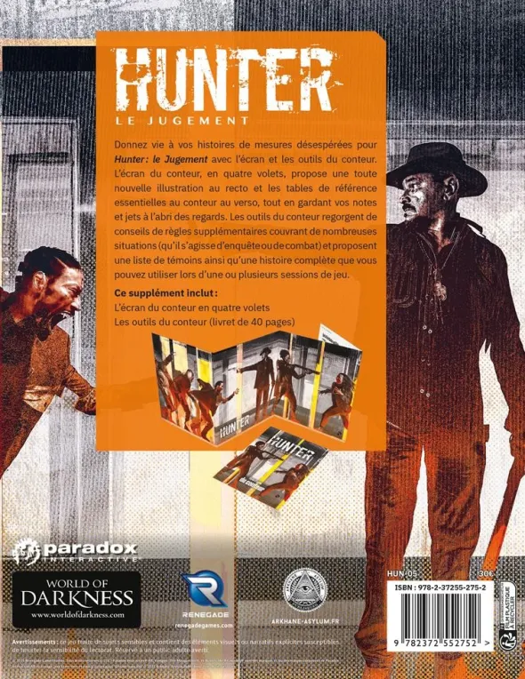 Hunter: Le Jugement - Écran et Outils du Conteur