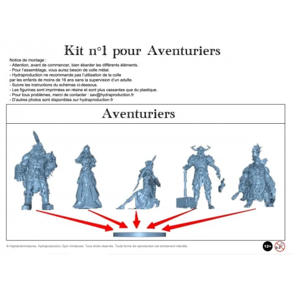 Hydra Production - Kit n°1 pour Aventuriers