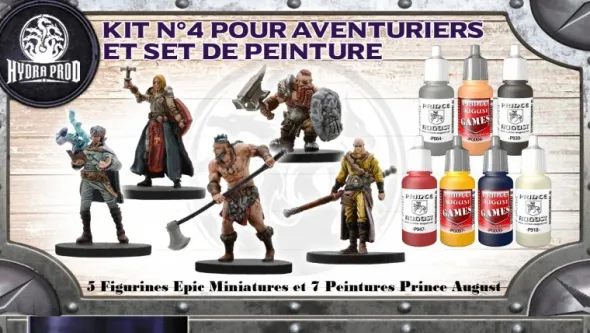 Hydra Production - Kit n°4 pour aventuriers et set de peinture