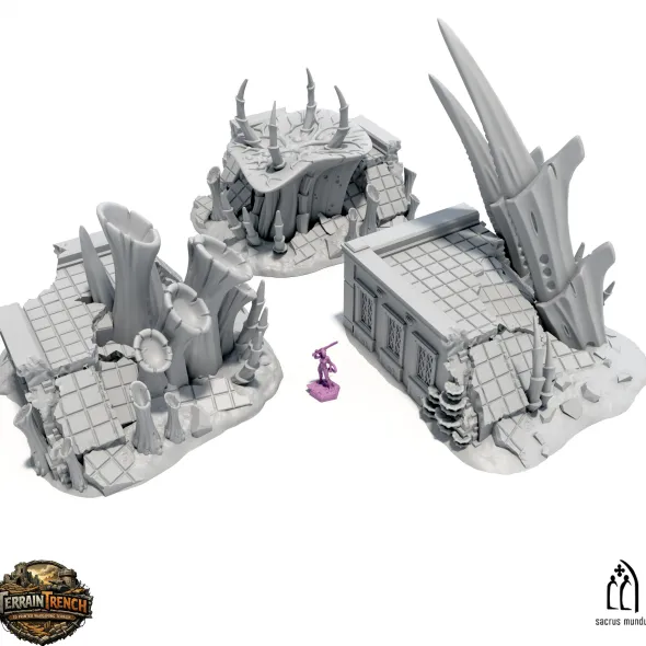 Infested Buildings A - Wargame Terrain