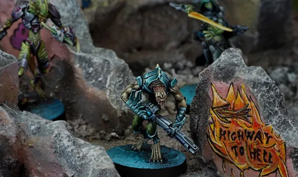 Infinity - Combined Army - Shasvastii Expeditionary Unit Aswuang (Spitfire)