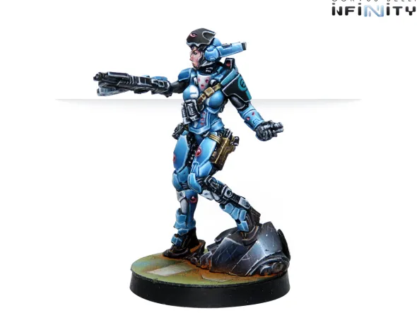 Infinity - PanOceania - Patsy Garnett Orc Troops Varuna Div. NCO (Submachine Gun)