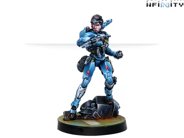 Infinity - PanOceania - Patsy Garnett Orc Troops Varuna Div. NCO (Submachine Gun)