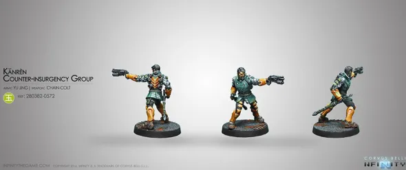 Infinity - Yu Jing - Kǎnrèn Counter-insurgency Group (Boarding Shotgun, Chain-Colt)