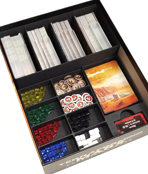 Insert compatible avec Terraforming Mars: Expédition Arès et trois extensions