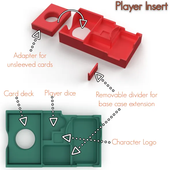 Insert pour Dice Throne Marvel - v2