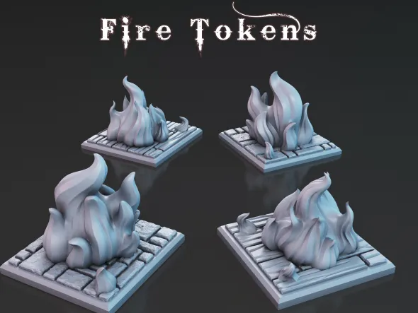 Jetons de feu x5