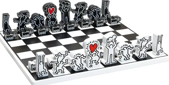 Jeu d'échec Keith Haring