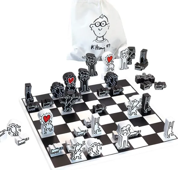 Jeu d'échec Keith Haring