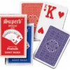 Jeu de bridge avec index géant - Rouge