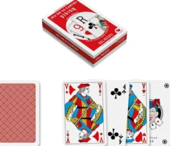 Jeu de 54 cartes Bridge - rouge - VISION le Coq Imperial