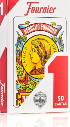 Jeu de Cartes Espagnol - 50 Cartes - Dos Rouge
