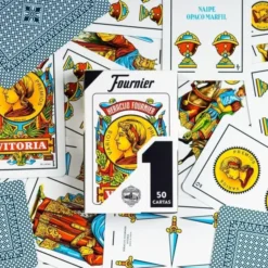 Jeu de Cartes Espagnol - 50 Cartes - Dos Bleu