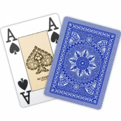 Jeu de 54 cartes Modiano format poker - Bleu foncé