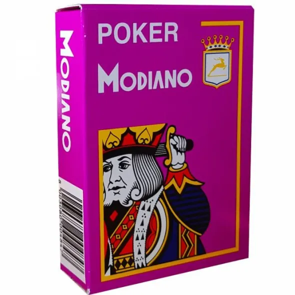 Jeu de 54 cartes Modiano format poker - Violet