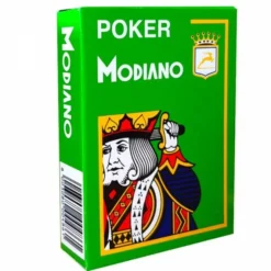 Jeu de 54 cartes Modiano format poker - Vert clair