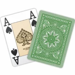 Jeu de 54 cartes Modiano format poker - Vert clair