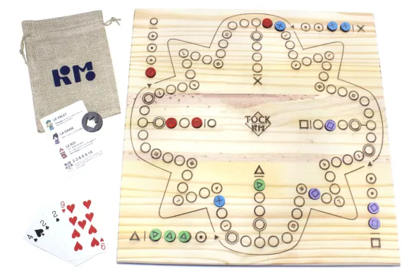 Jeu de Tock réversible en bois