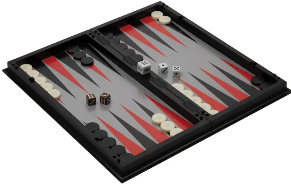 Jeu magnétique d'Echecs/Backgammon/Dame