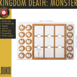 Kingdom Death : Plateau d'équipement des monstres avec cadrans