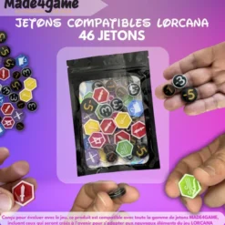 Kit de 46 jetons compatibles avec Lorcana