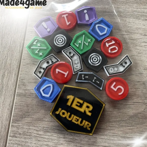 Kit de 5 jetons "Expérience" additionnels compatible Star Wars Unlimited