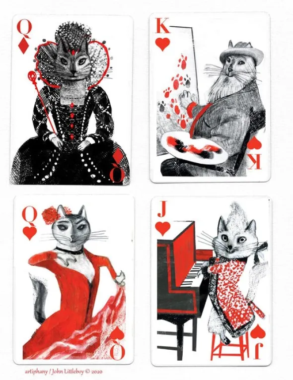 Kitten Club Playing Cards