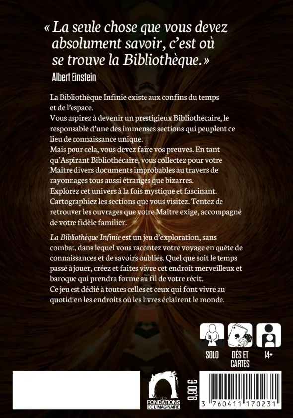 La bibliothèque infinie – JDR Solo – PDF