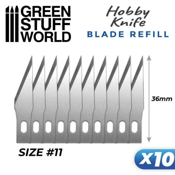 10 Lames de rechange pour Couteau de Modélisme