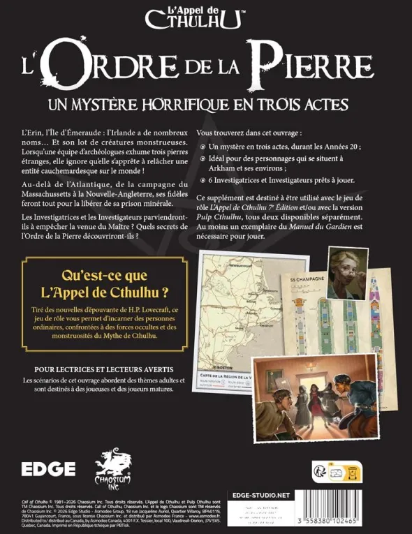 L'Appel de Cthulhu - L'Ordre de la Pierre
