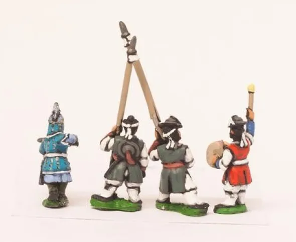 Late 16th Century Korean: Command - Officers, Standard Bearers and Drummers