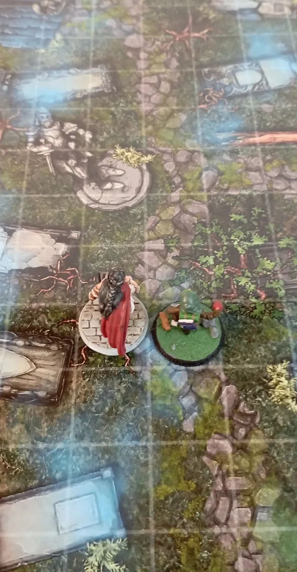 Le Cimetière et le temple souterrain - battlemap