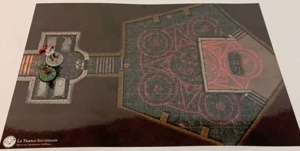 Le Cimetière et le temple souterrain - battlemap