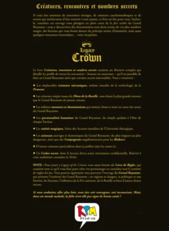 Legacy of the Crown - Créatures, rencontres et sombres secrets