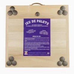 Le Jeu de Palet Breton - Planche en bois + Palets en fonte