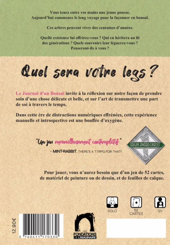 Le journal d'un bonsaï - JDR Solo – PDF
