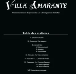 Les Chroniques de Barnabas - Codex Praeclarum, Villa Amarante
