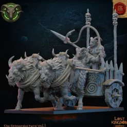 Lost Kingdom miniatures - Hardes bestiales - Char homme-bête