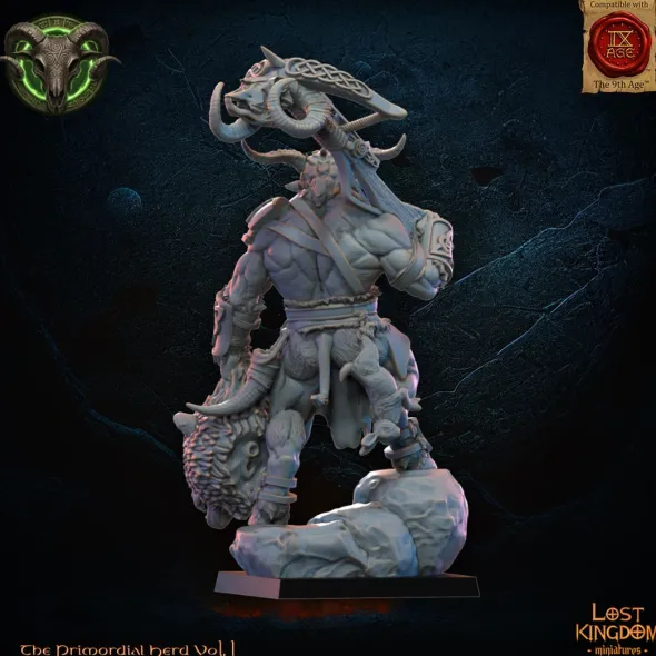 Lost Kingdom miniatures - Hardes bestiales - Chasseur homme-bête