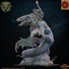 Lost Kingdom miniatures - Hardes bestiales - Seigneur homme-bête sur wyvern