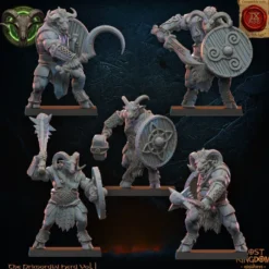 Lost Kingdom miniatures - Hardes bestiales - 10 Guerriers hommes-bêtes