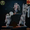 Lost Kingdom miniatures - Hardes bestiales - Guerriers hommes-bêtes, état-major