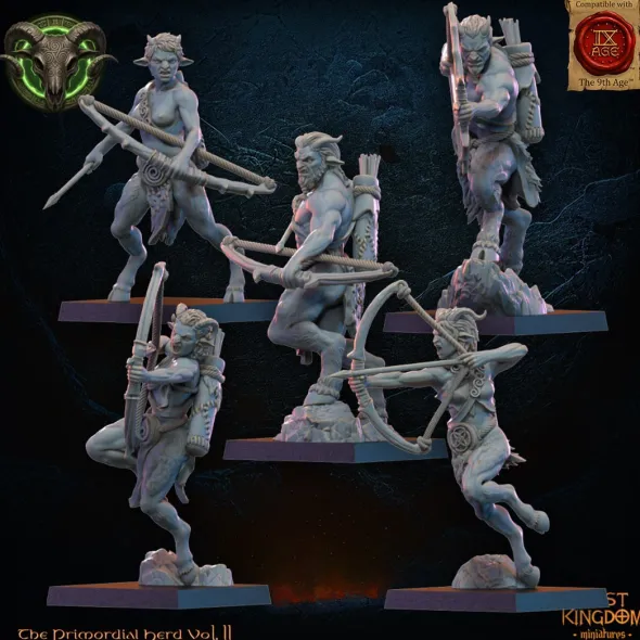 Lost Kingdom miniatures - Hardes bestiales - 10 Archers faunes