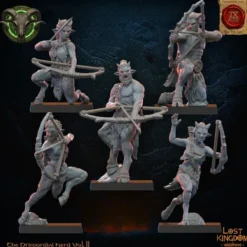 Lost Kingdom miniatures - Hardes bestiales - 10 Archers faunes