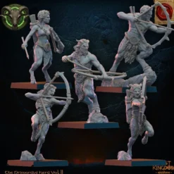 Lost Kingdom miniatures - Hardes bestiales - 10 Archers faunes