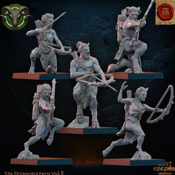 Lost Kingdom miniatures - Hardes bestiales - 10 Archers faunes