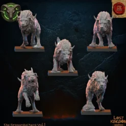 Lost Kingdom miniatures - Hardes bestiales - Chiens du chaos