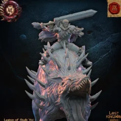 Lost Kingdom miniatures - Legion of Skulls - Seigneur Loup-Garou sur Loup Géant